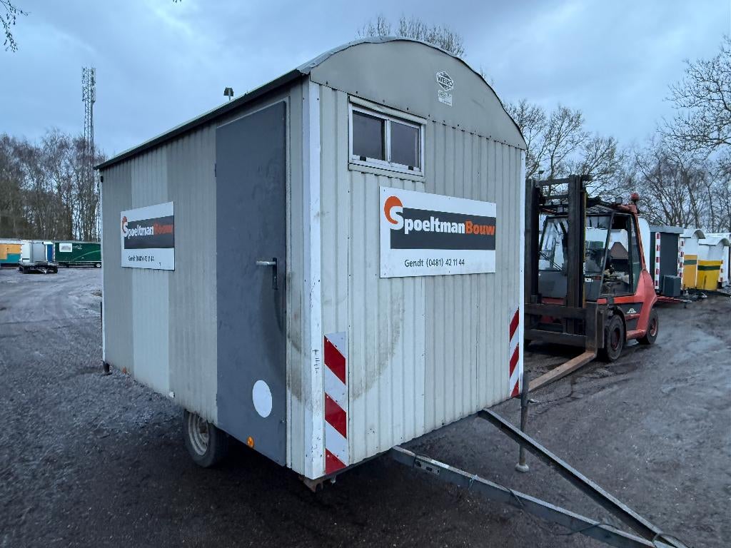 Metalen schaftwagen schaftkeet pipowagen D1, Ophalen of Verzenden