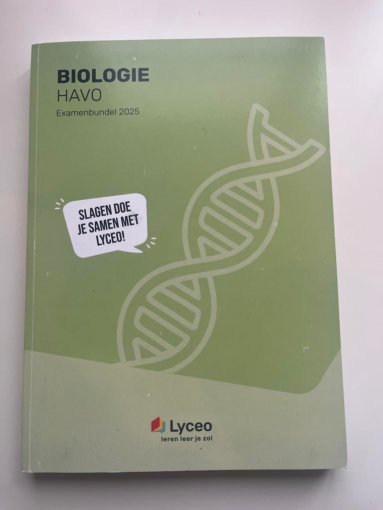 Lyceo Biologie HAVO Examenbundel 2025, Ophalen of Verzenden, Gelezen, HAVO, Biologie