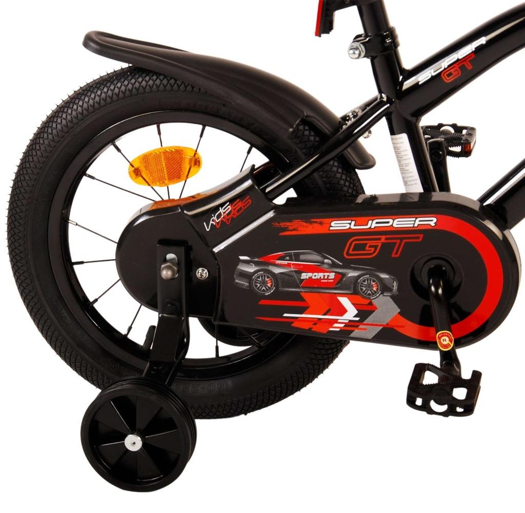 FIETSMASTER Super GT Kinderfiets - Jongens - 14 inch ROOD, Zijwieltjes, Nieuw, Minder dan 16 inch, Volare