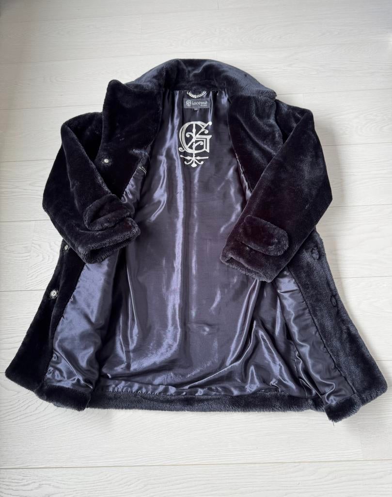Z.g.a.n donkerblauwe Giacomo jas, Kleding | Dames, Jassen | Winter, Ophalen of Verzenden, Zo goed als nieuw, Blauw