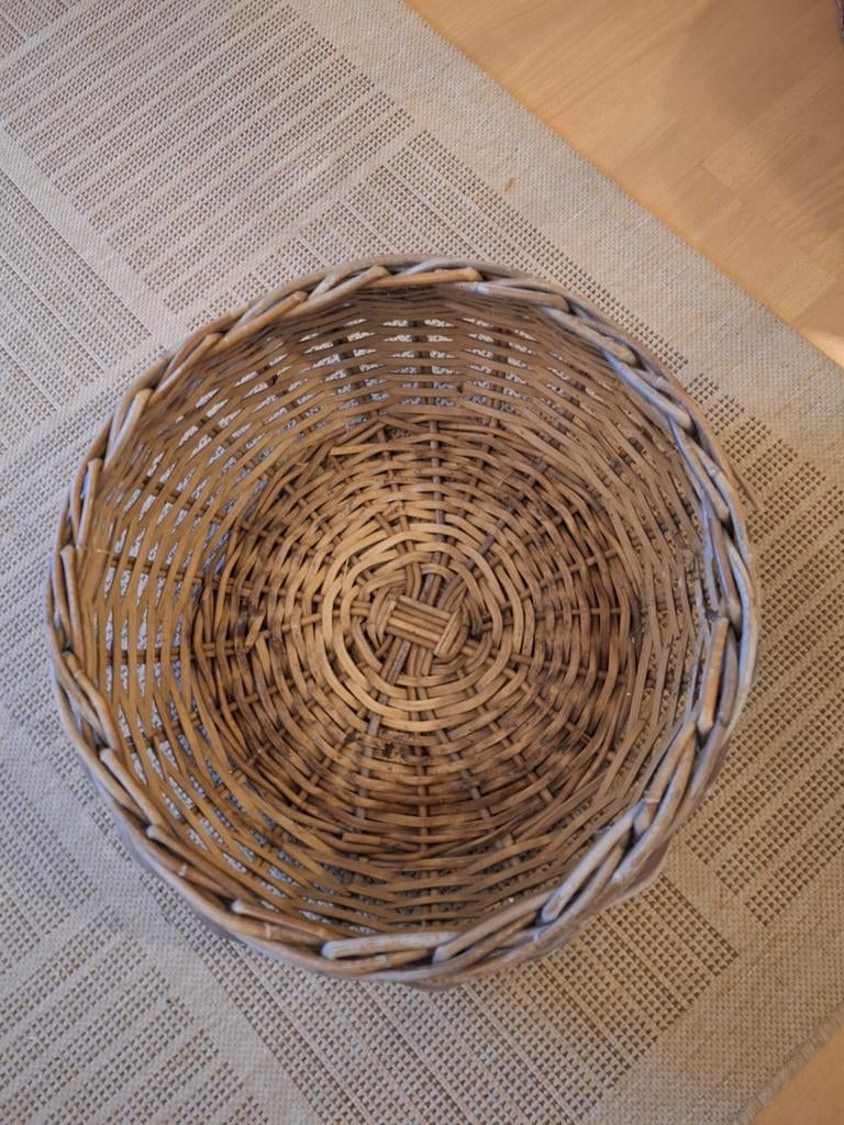 Grote rieten mand - 45cm opening, 55cm breed, Ophalen of Verzenden
