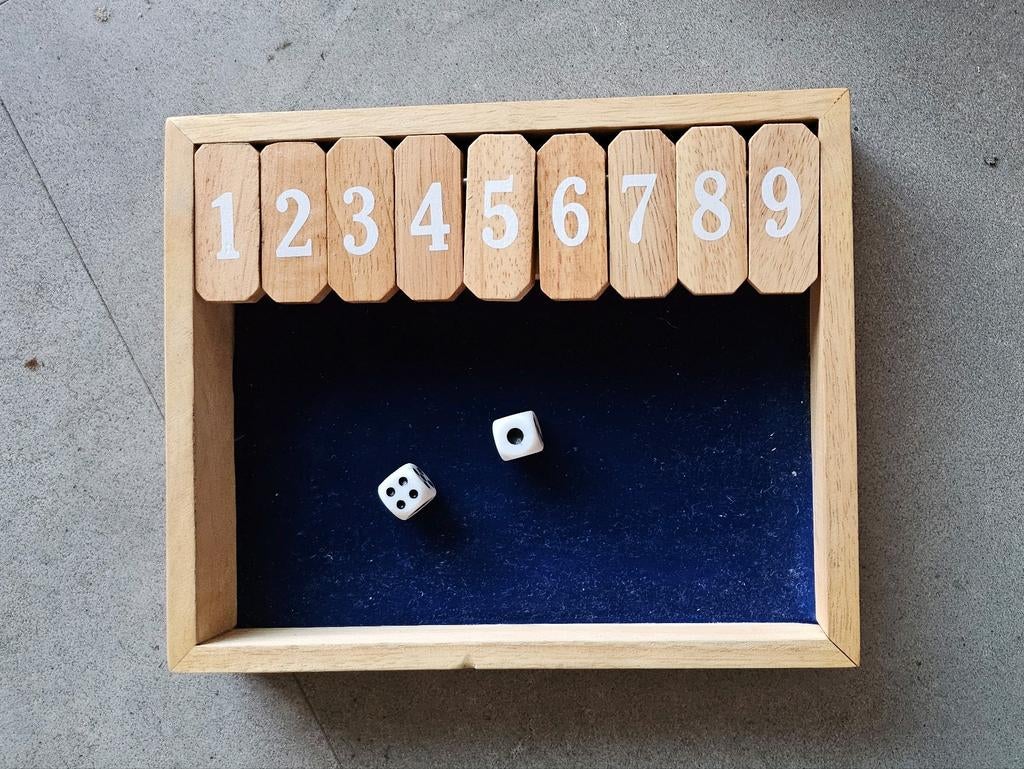 Shut the box, Hobby en Vrije tijd, Gezelschapsspellen | Overige, Ophalen of Verzenden