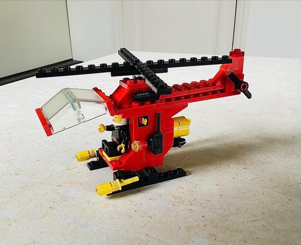 LEGO 6685 Brandweer Helicopter Vintage 1982, Ophalen of Verzenden, Gebruikt, Complete set, Lego