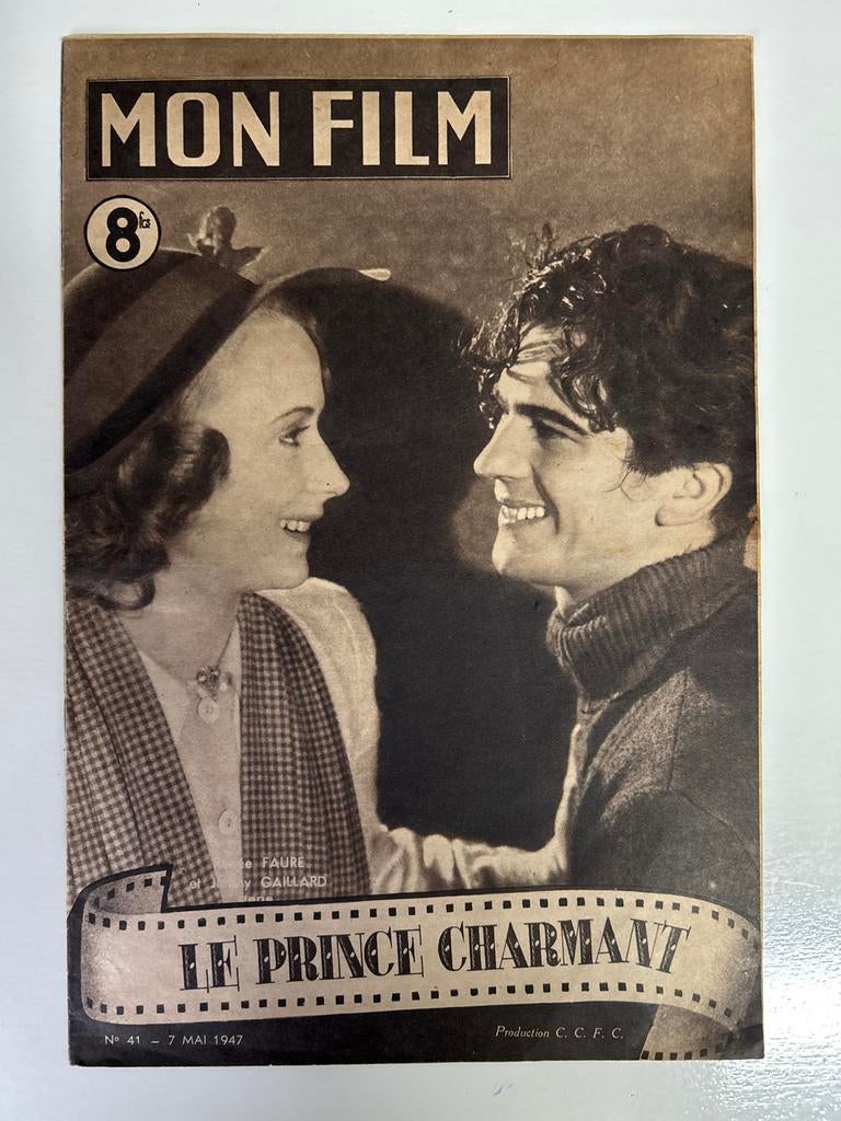 Mon Film - Vintage Film Magazine greta Garbo 1947, Verzamelen, Ophalen of Verzenden, Gebruikt, Overige typen