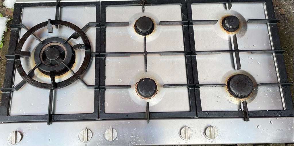 Gebruikte ATAG gas kookplaat - 5 pits, Witgoed en Apparatuur, Kookplaten, Gebruikt, Inbouw, Gas, 5 kookzones of meer, Ophalen