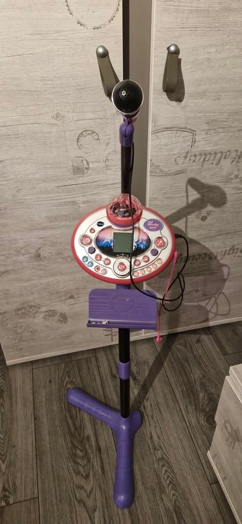 VTech Kidi Super Star microfoon met standaard, Ophalen of Verzenden, Gebruikt, Jongen of Meisje