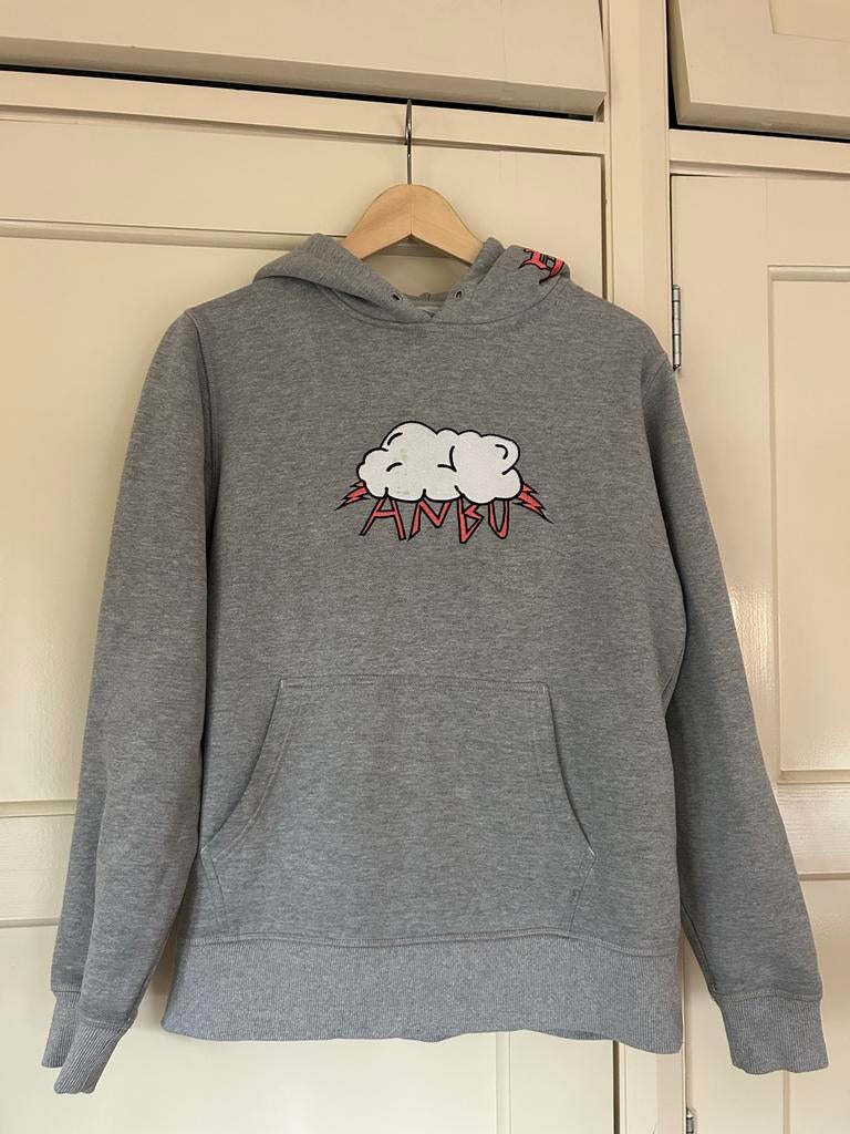Grijze hoodie Anbu - Maat S, Kleding | Heren, Ophalen of Verzenden, Gedragen, Maat 46 (S) of kleiner, Grijs
