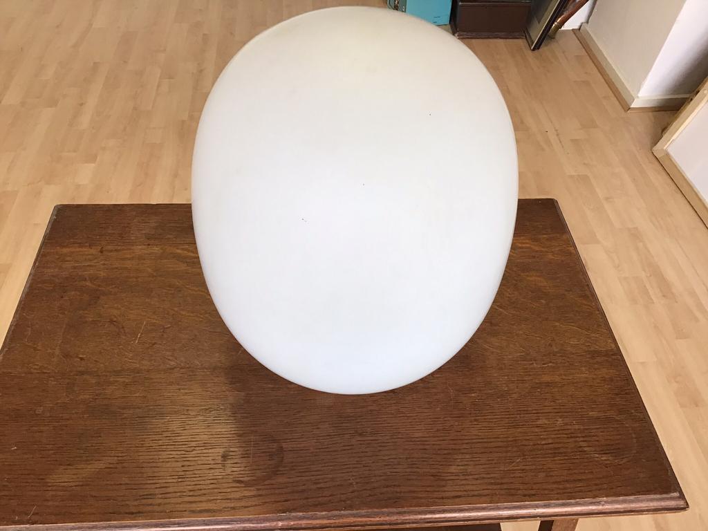 Ovale bol plafondlamp, Huis en Inrichting, Lampen | Plafondlampen, Ophalen, Zo goed als nieuw