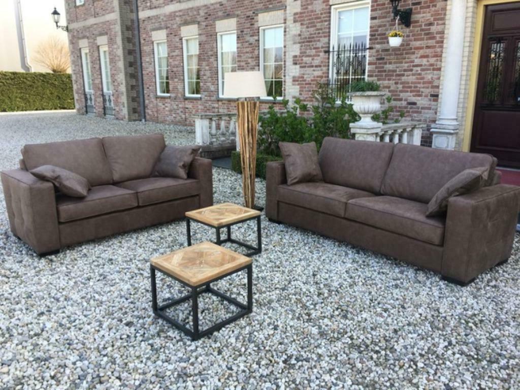 WOONWINKEL XXL-BANKSTEL MAMMOET HUFTERPROOF Leder Direct !!, Huis en Inrichting, Banken | Bankstellen, Overige maten, Nieuw, 75 tot 100 cm