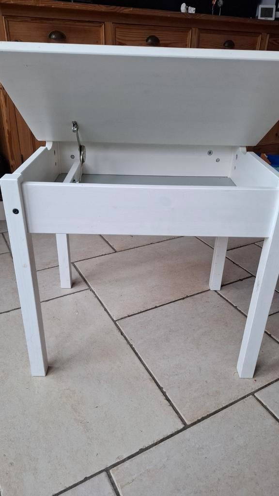 Ikea Witte Schoolbank / Tafel, Ophalen, Gebruikt, Tafel(s)