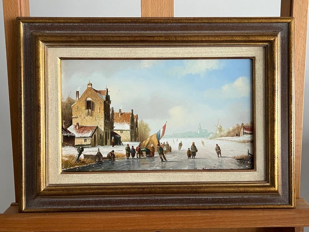 Johannes Eerdmans, wintergezicht, Antiek en Kunst, Kunst | Schilderijen | Klassiek, Ophalen