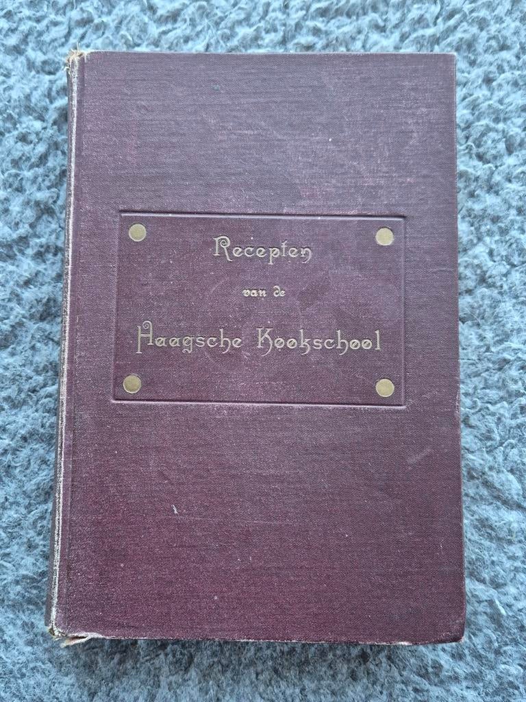 Recepten van de Haagse Kookschool - 1929, Gelezen, A.C. Manden, Hoofdgerechten, Ophalen of Verzenden