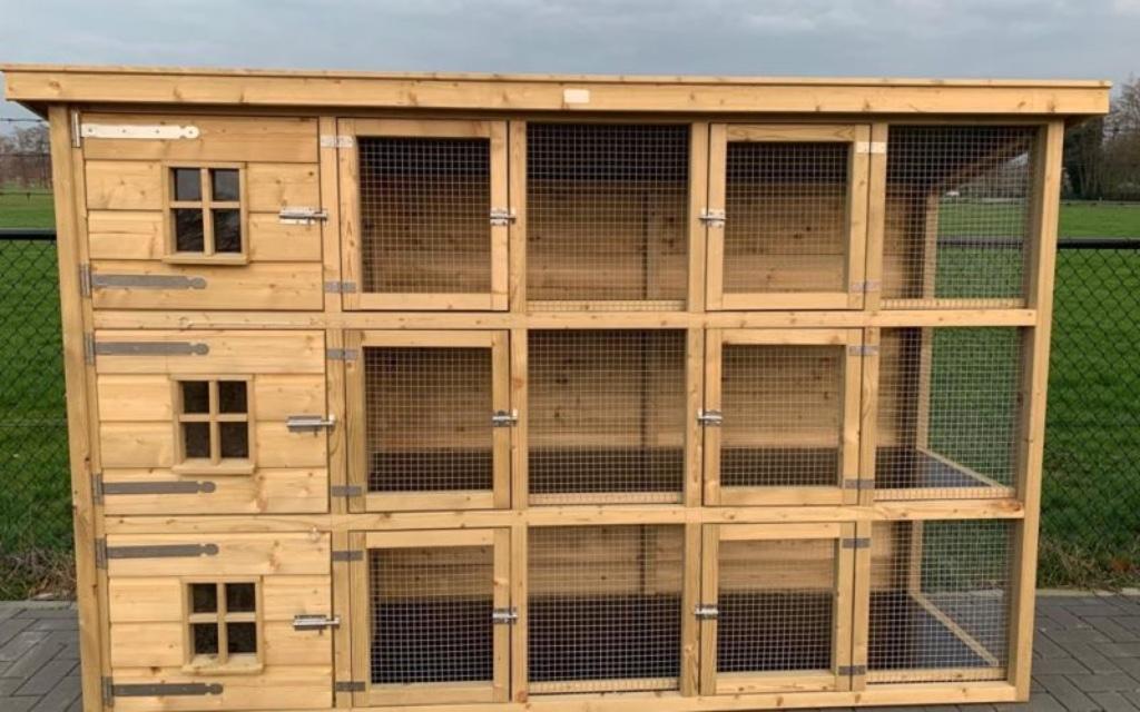 🐰Konijnenflat konijnenhok Onderhoudsvrij ook maatwerk🐇, Ophalen, 110 cm of meer, Nieuw, Hamster