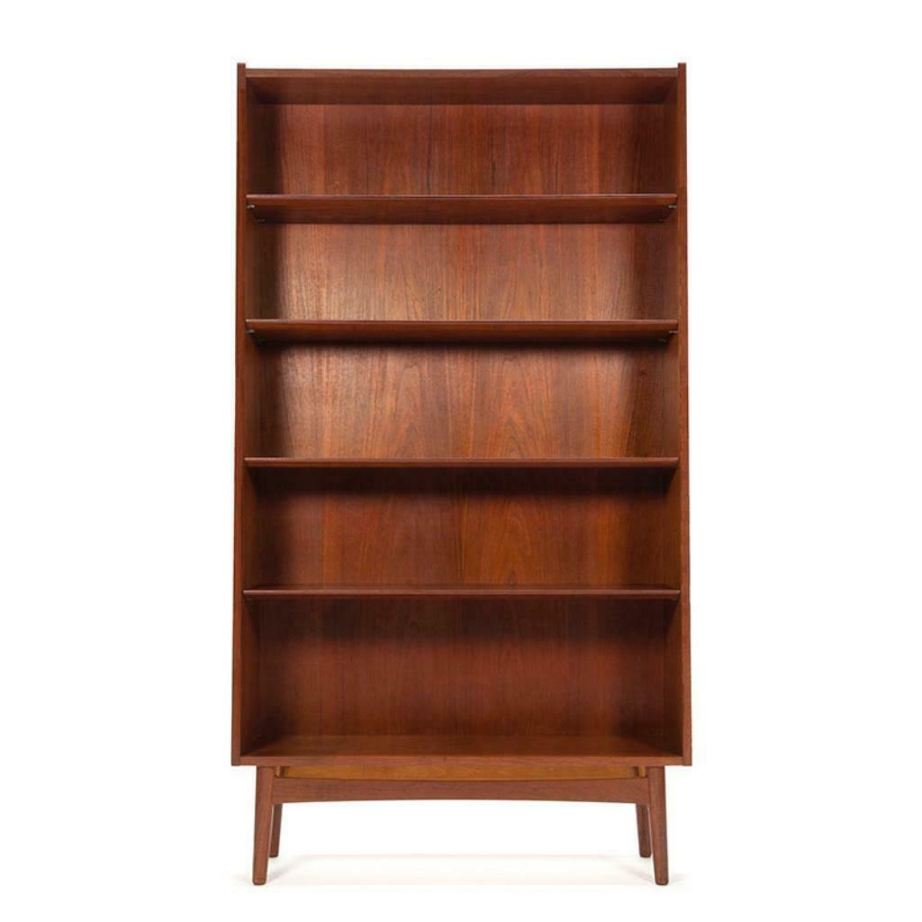 Deense vintage design boekenkast teak jaren 50 , 60, Ophalen, Gebruikt, Met lade(s), 50 tot 100 cm
