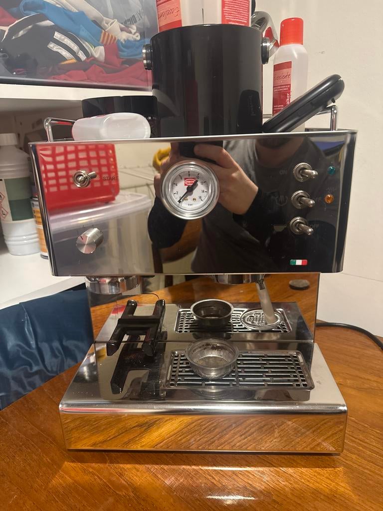Quick Mill 3035 Espressomachine - Uitstekende Staat!, Witgoed en Apparatuur, Ophalen, Afneembaar waterreservoir, Espresso apparaat