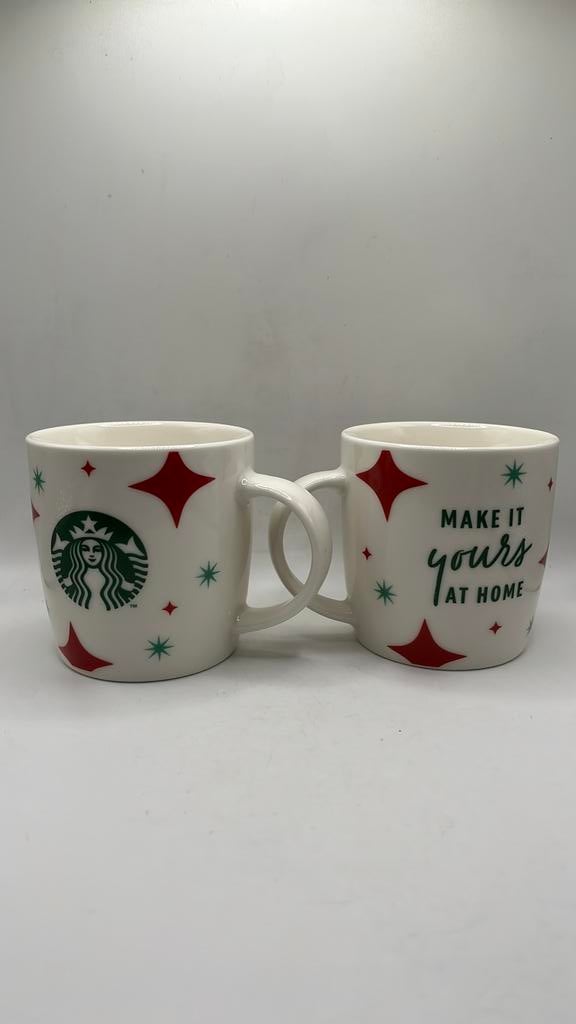 2 Starbucks Kerstmokken 2023 voor Nestlé., Ophalen of Verzenden, Zo goed als nieuw, Overige stijlen, Kop(pen) en/of Schotel(s)