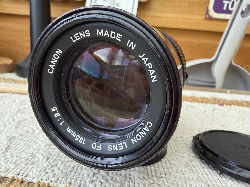 Canon FD 135mm f/3.5 Analoge Lens, Ophalen of Verzenden, Gebruikt, Telelens