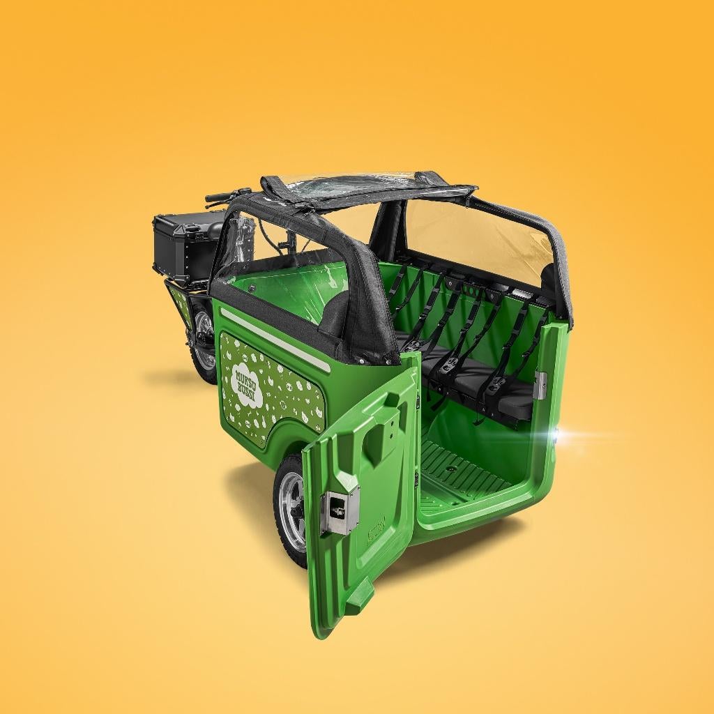 Ouca Kiddiebus bakfiets KDV of BSO (8 kinderen) alt. GoCab, Overige merken, 4 kinderen of meer, Huif, Nieuw
