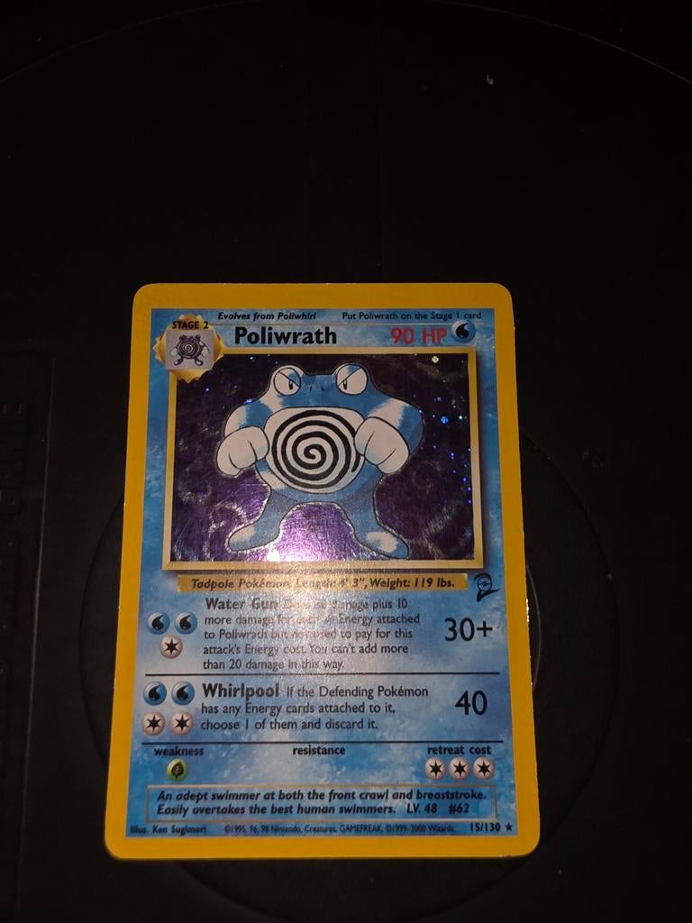 Poliwrath bs2 holo 15/130, Ophalen of Verzenden, Zo goed als nieuw, Losse kaart