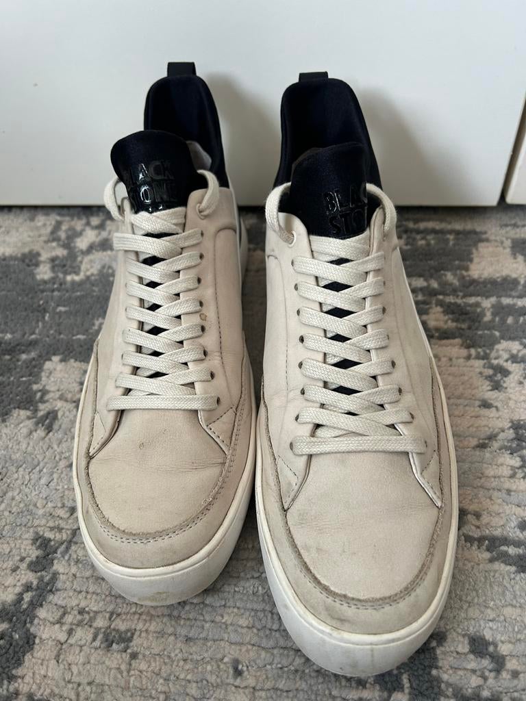 Blackstone leren sneakers maat 44, Ophalen of Verzenden, Gedragen, Wit, Sneakers of Gympen