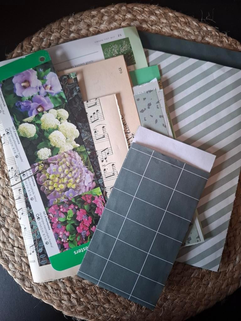Journal pakket groen, Hobby en Vrije tijd, Scrapbooking, Ophalen of Verzenden, Zo goed als nieuw, Papier of Karton