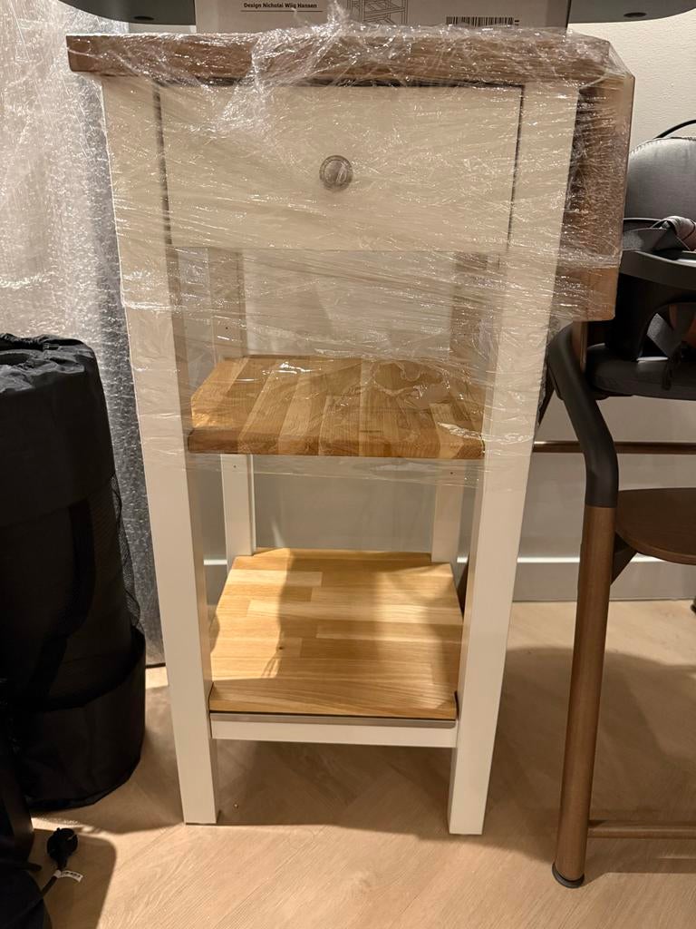 Inklapbare Zijtafel - Zo Goed Als Nieuw!, Huis en Inrichting, Tafels | Bijzettafels, Minder dan 55 cm, Zo goed als nieuw, Rechthoekig