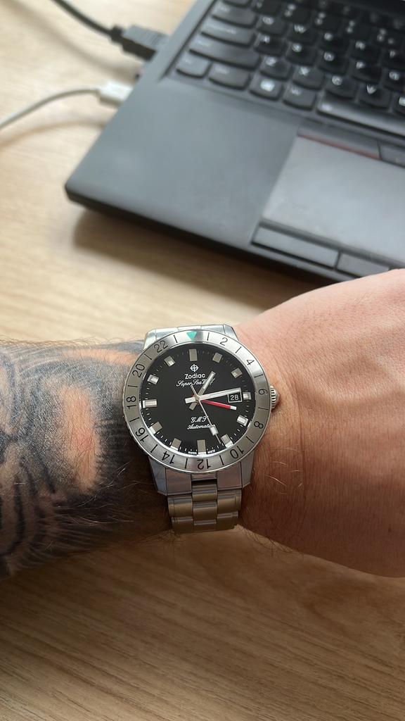 Foto 5 van 🌊 Zodiac Super Sea Wolf GMT (ZO9405) full set 🐺