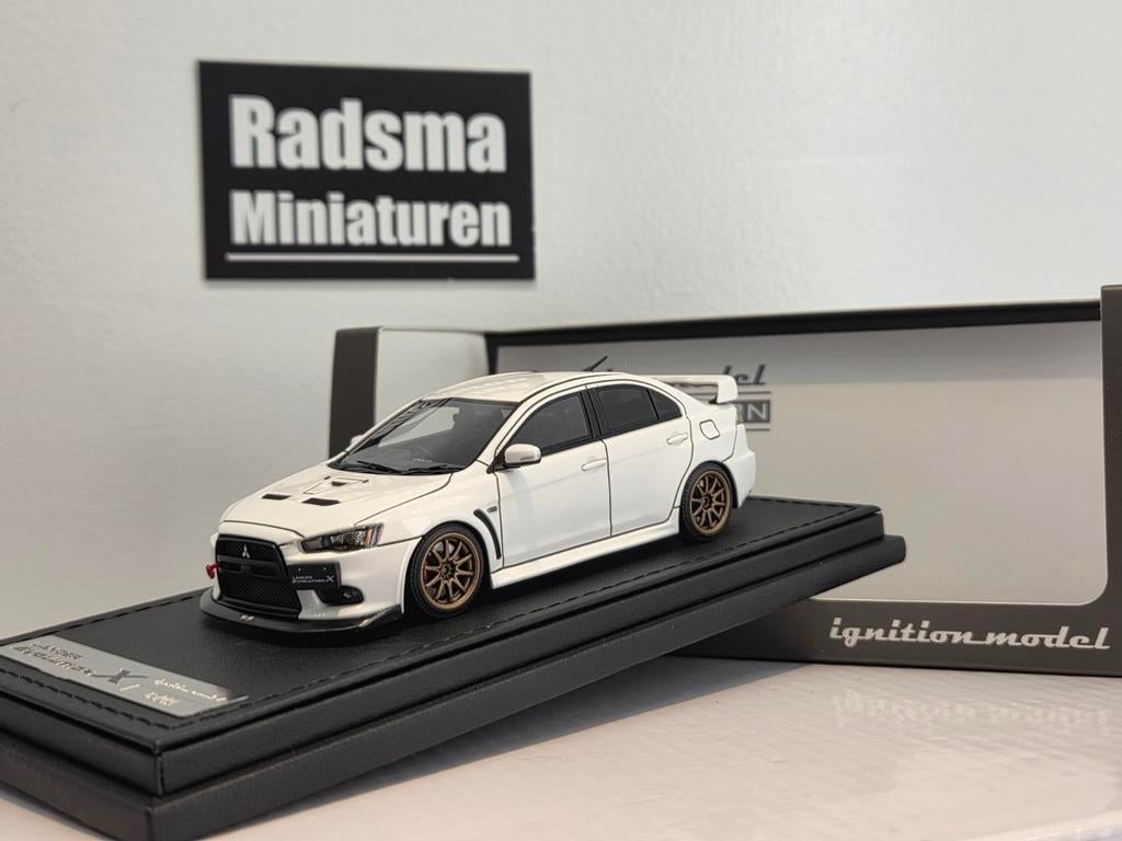 Mitsubishi Lancer Evo X CZ4A White - 1:43 Ignition Models, Hobby en Vrije tijd, Modelauto's | 1:43, Overige merken, Ignition Models