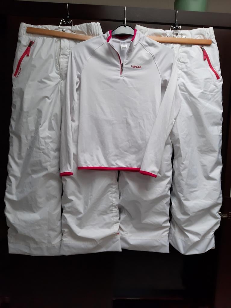 Meisjes skikleding set (164/176) - 2 broeken + 1 longsleeve, Kleding | Dames, Wintersportkleding, Broek, Ophalen of Verzenden