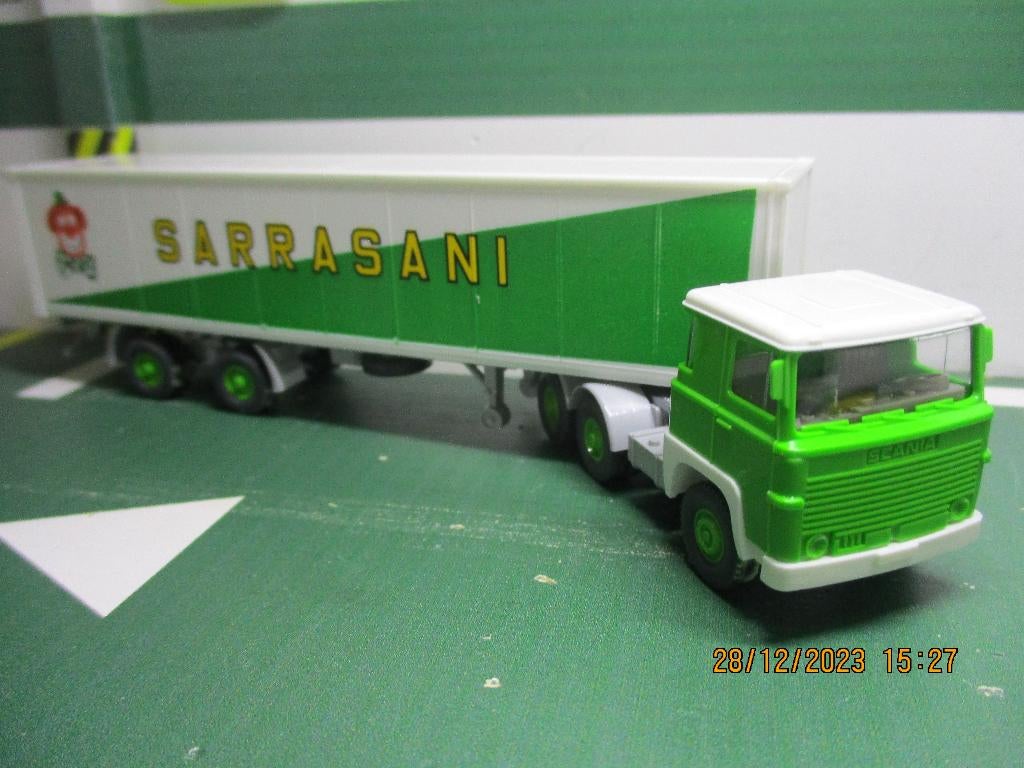 Wiking Scania Circus Sarrasani, Hobby en Vrije tijd, Modelauto's | 1:87, Gebruikt, Bus of Vrachtwagen, Wiking, Ophalen of Verzenden