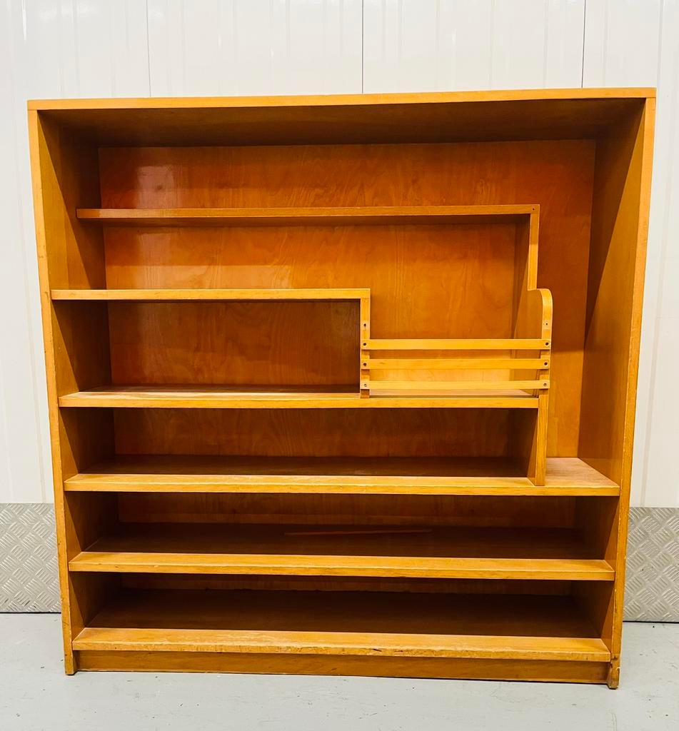 Antieke schoolkast dressoir boekenkast vintage montessori, Ophalen, Gebruikt, Kast, 105 cm of meer