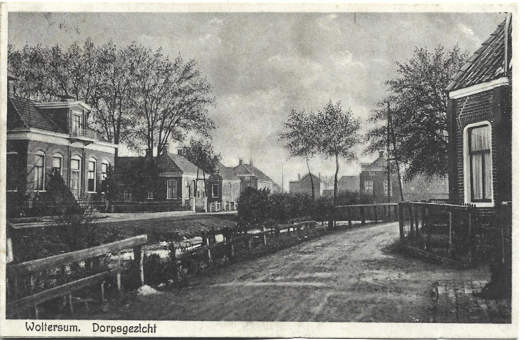 Woltersum;  Dorpsgezicht, Ophalen of Verzenden, 1920 tot 1940, Gelopen, Groningen