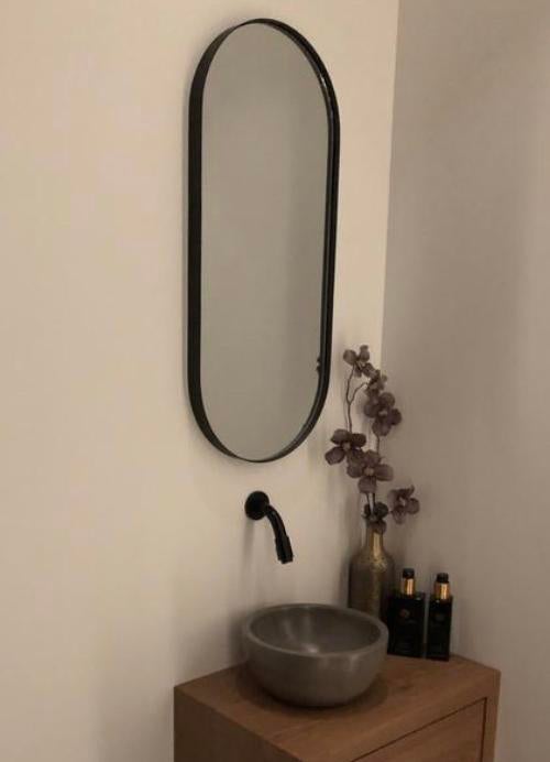 Ovale spiegel Bobby van Karwei, 30 x 3 x 69,5 cm, nieuw, Huis en Inrichting, Woonaccessoires | Spiegels, Minder dan 50 cm, Nieuw