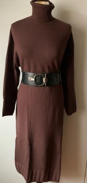 Max Mara jurk bruin 40/42, Bruin, Maat 42/44 (L), Nieuw, Ophalen of Verzenden