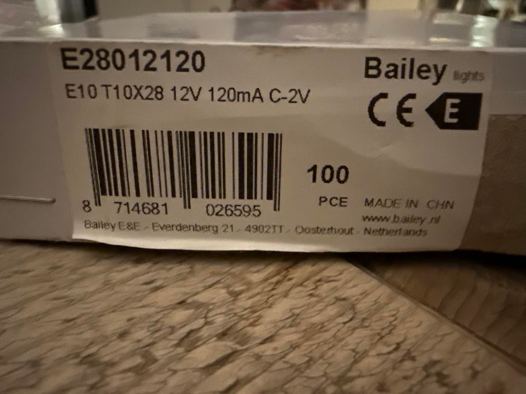 100x LED Lampjes E10 - 12V - Nieuw in verpakking, Auto-onderdelen, Verlichting, Nieuw, Ophalen of Verzenden