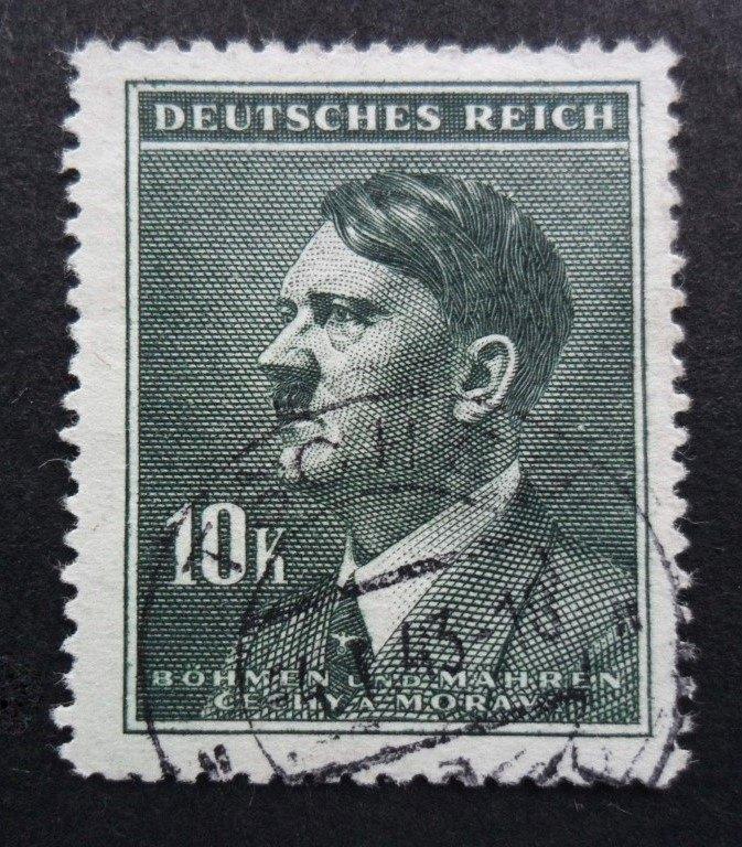 Historie 3eRijk WO2 Reichsprotektorat grote zegel Hitler 10K, Ophalen of Verzenden, Duitsland, Overige typen