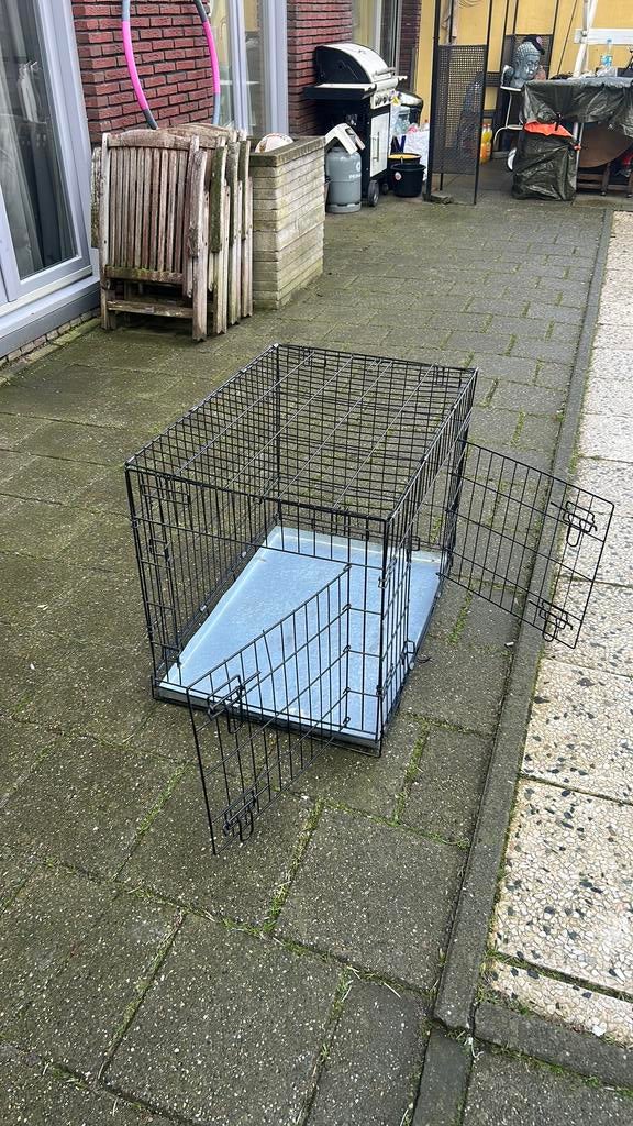 Bench zwart inklapbaar 77x54x60 cm, Ophalen, Zo goed als nieuw, Minder dan 65 cm