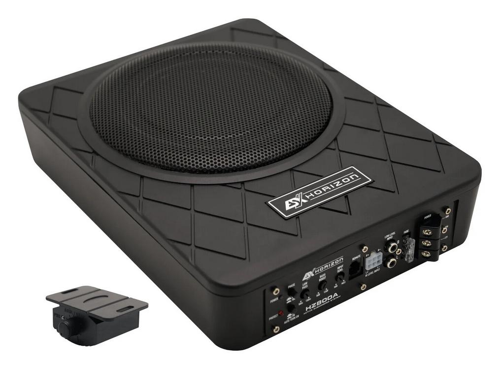 ESX Horizon HZ800A Active 8 inch underseat subwoofer, Auto diversen, Audio Design, Nieuw, Am Breilingsweg 3, 76709 Kronau, Duitsland