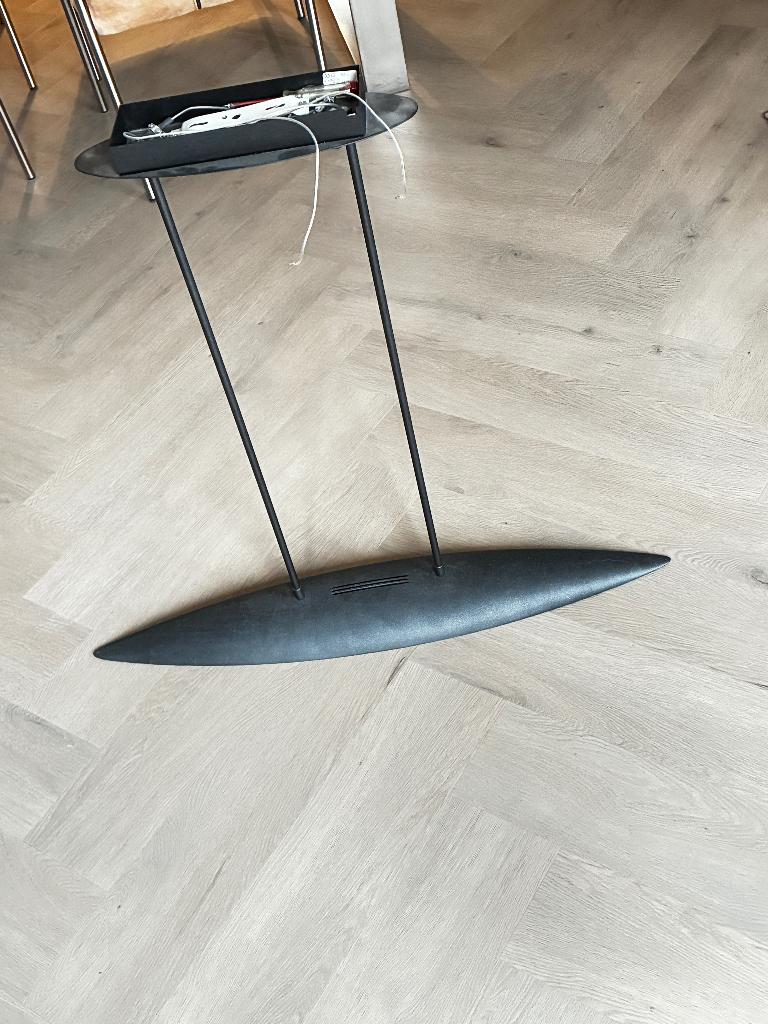 Stalen lamp voor boven de tafle dimbaar, Ophalen, Strak modern, Zo goed als nieuw, Metaal