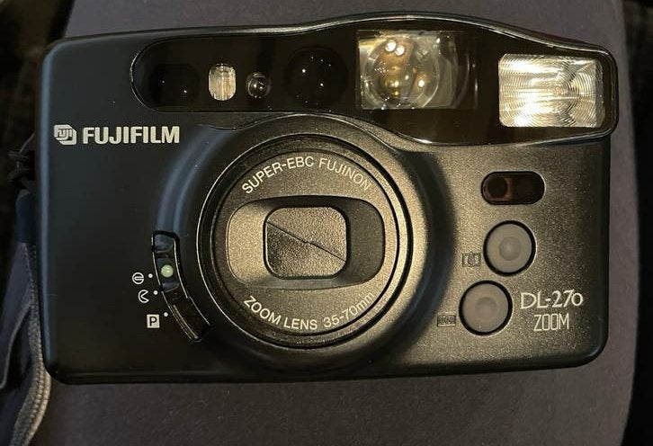 Fujifilm DL-270 Zoom analoge camera, Audio, Tv en Foto, Ophalen of Verzenden, Zo goed als nieuw, Compact, Fuji