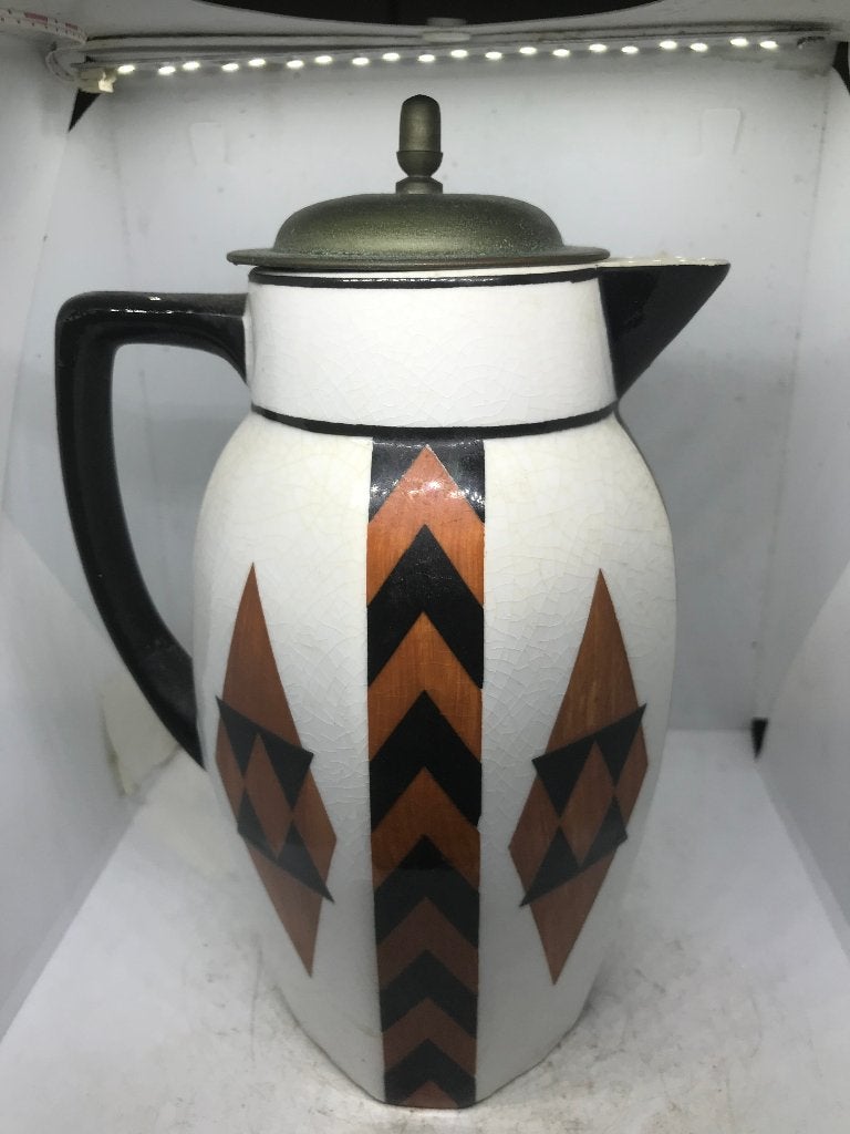 schenkkan zweeds art deco geometrisch, Ophalen of Verzenden