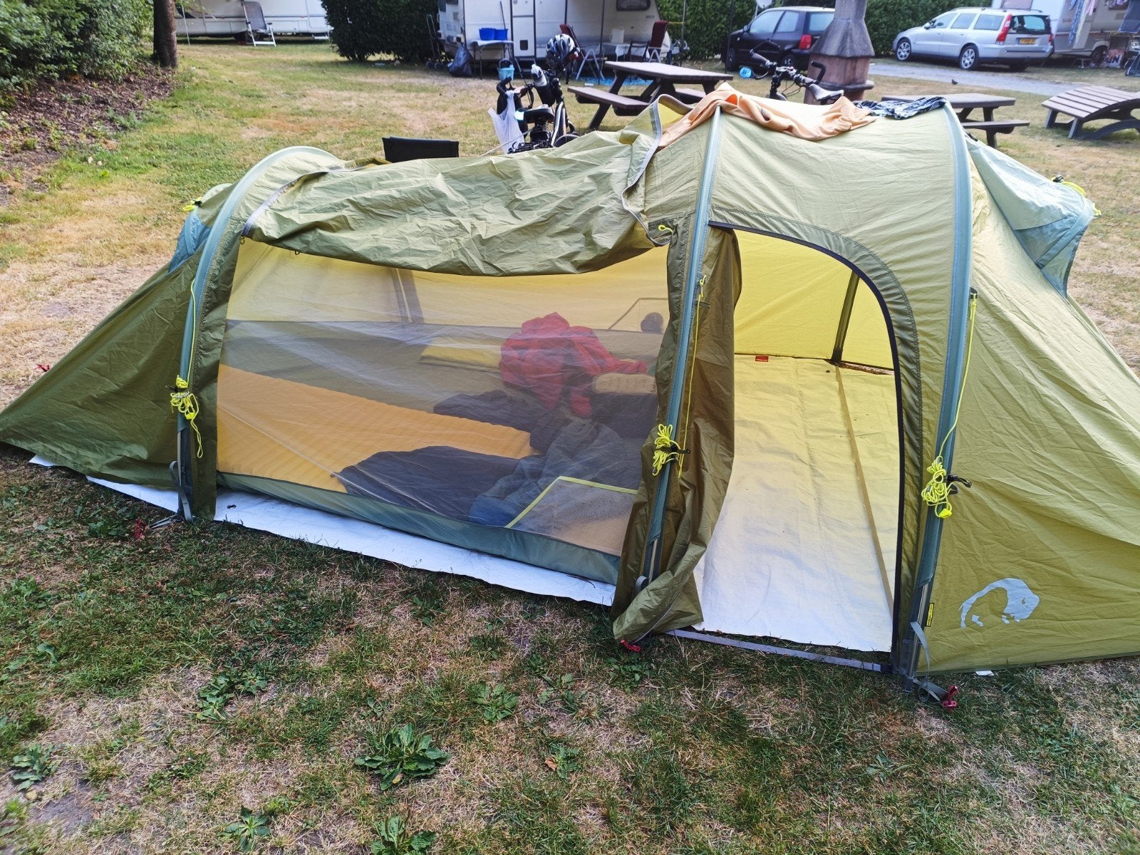 Tatonka Gronland 3 vent - 3-persoons inclusief grondzeil., Caravans en Kamperen, Tenten, tot en met 3, Zo goed als nieuw, Ophalen of Verzenden