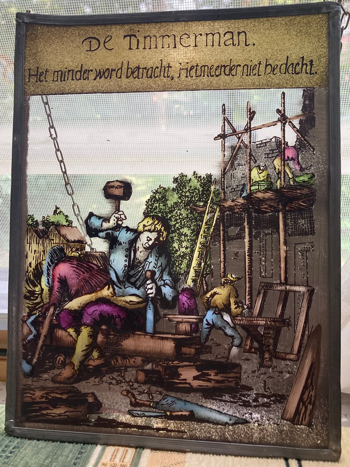 Raamhanger Timmerman Hoe minder word betracht Glas in Lood, Ophalen