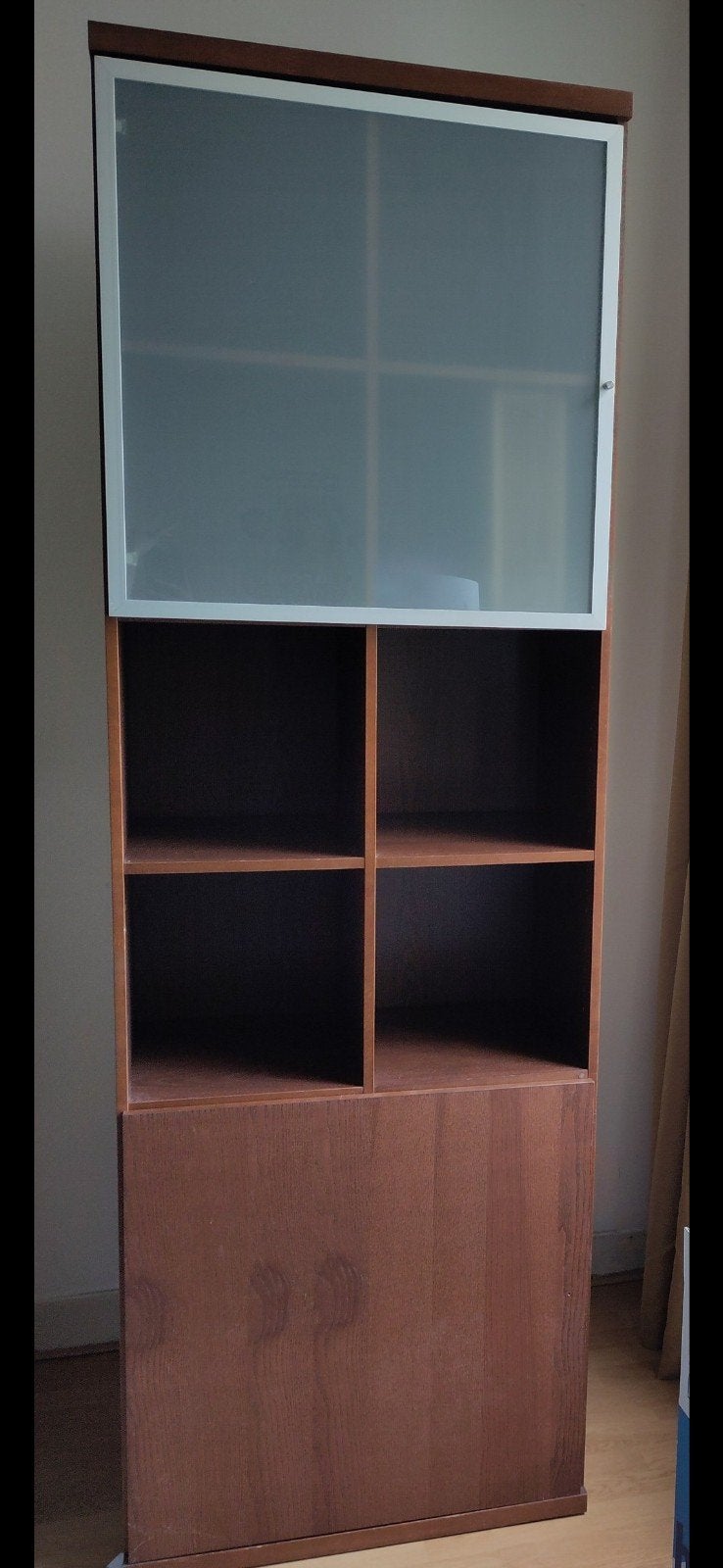 Ikea Bonde kast met glazen deur - 72x38,5x218,5 cm, Huis en Inrichting, 25 tot 50 cm, Gebruikt, Met deur(en), Glas