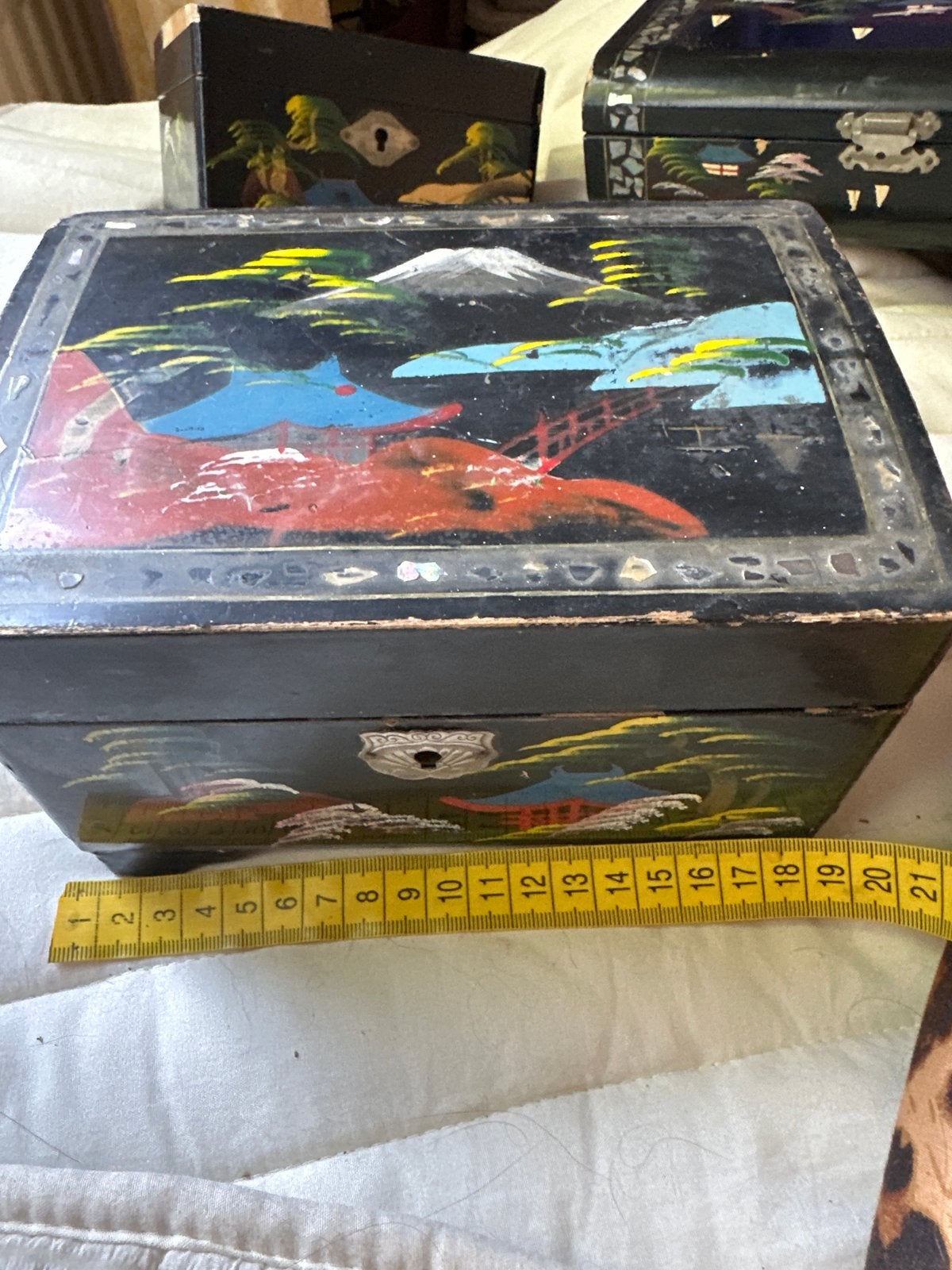 Vintage Muziekdoosje met Oosterse Afbeeldingen, Ophalen