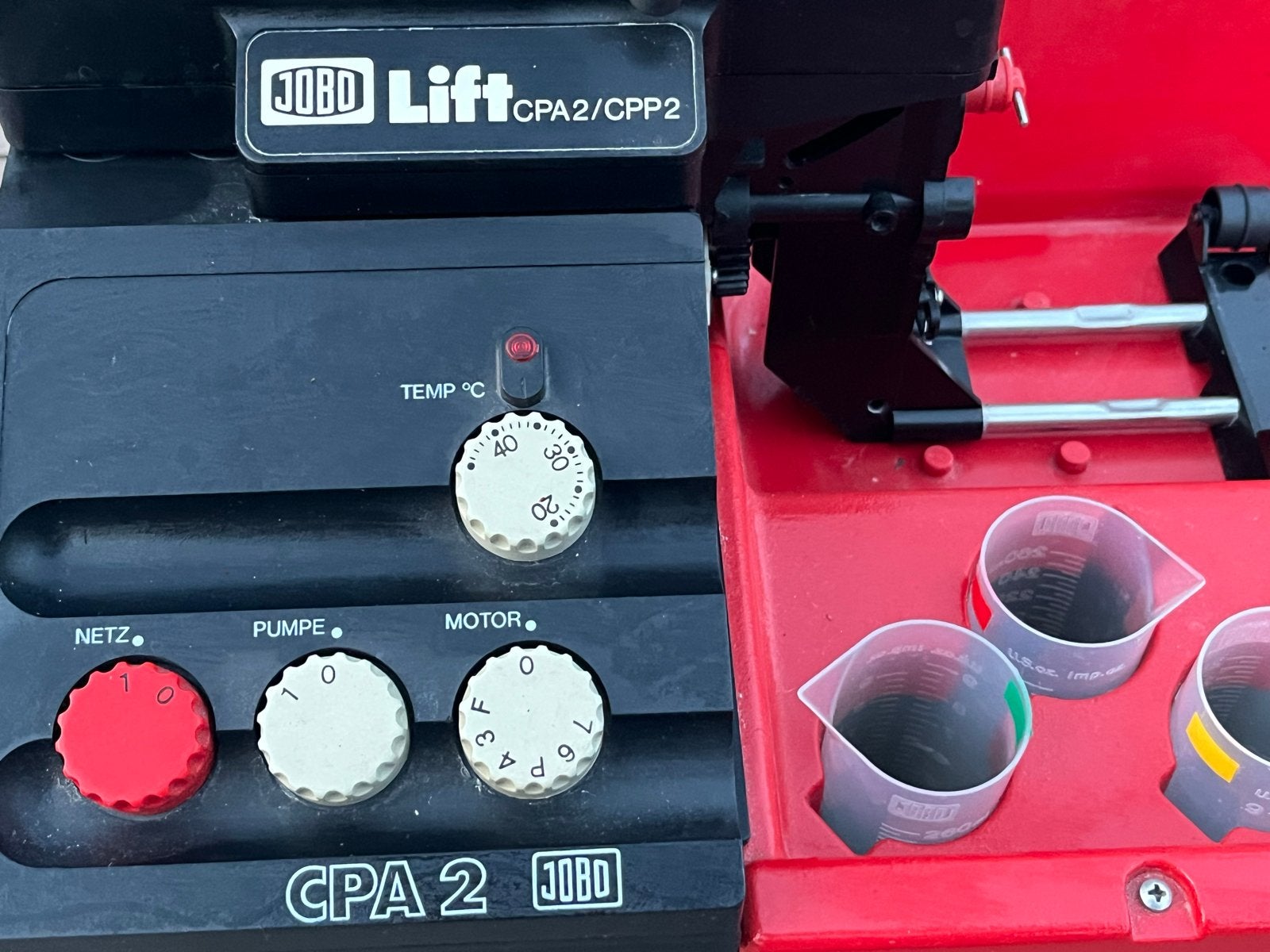 Jobo CPA2/CPP2 met lift dokaset met diverse tanks, Audio, Tv en Foto, Ophalen of Verzenden, Gebruikt, Jobo, Complete dokaset