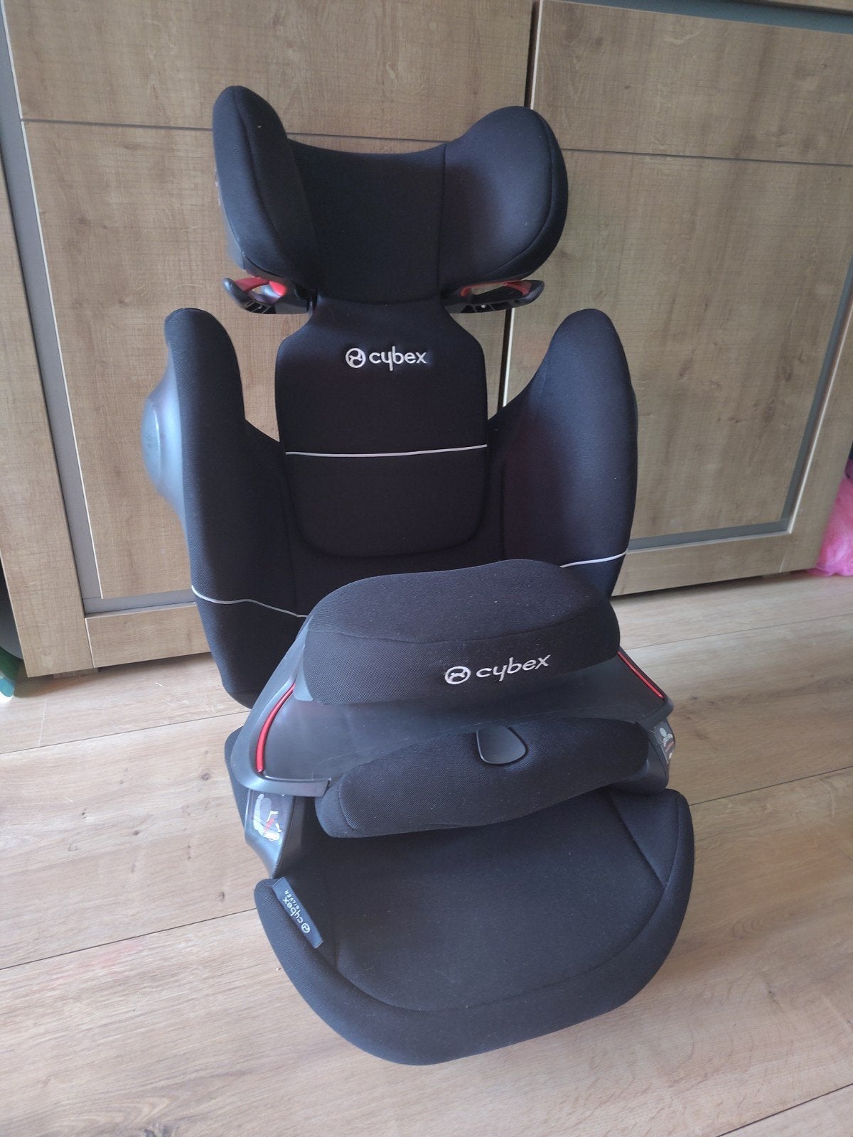 Cybex Pallas M-fix SL Autostoeltje met Isofix Zwart, Gebruikt, Verstelbare rugleuning, 9 t/m 36 kg, Isofix