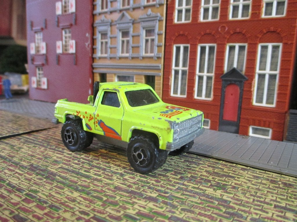 1:64 Chevrolet Blazer Pick Up Majorette Soda, Hobby en Vrije tijd, Ophalen of Verzenden, Gebruikt, Auto