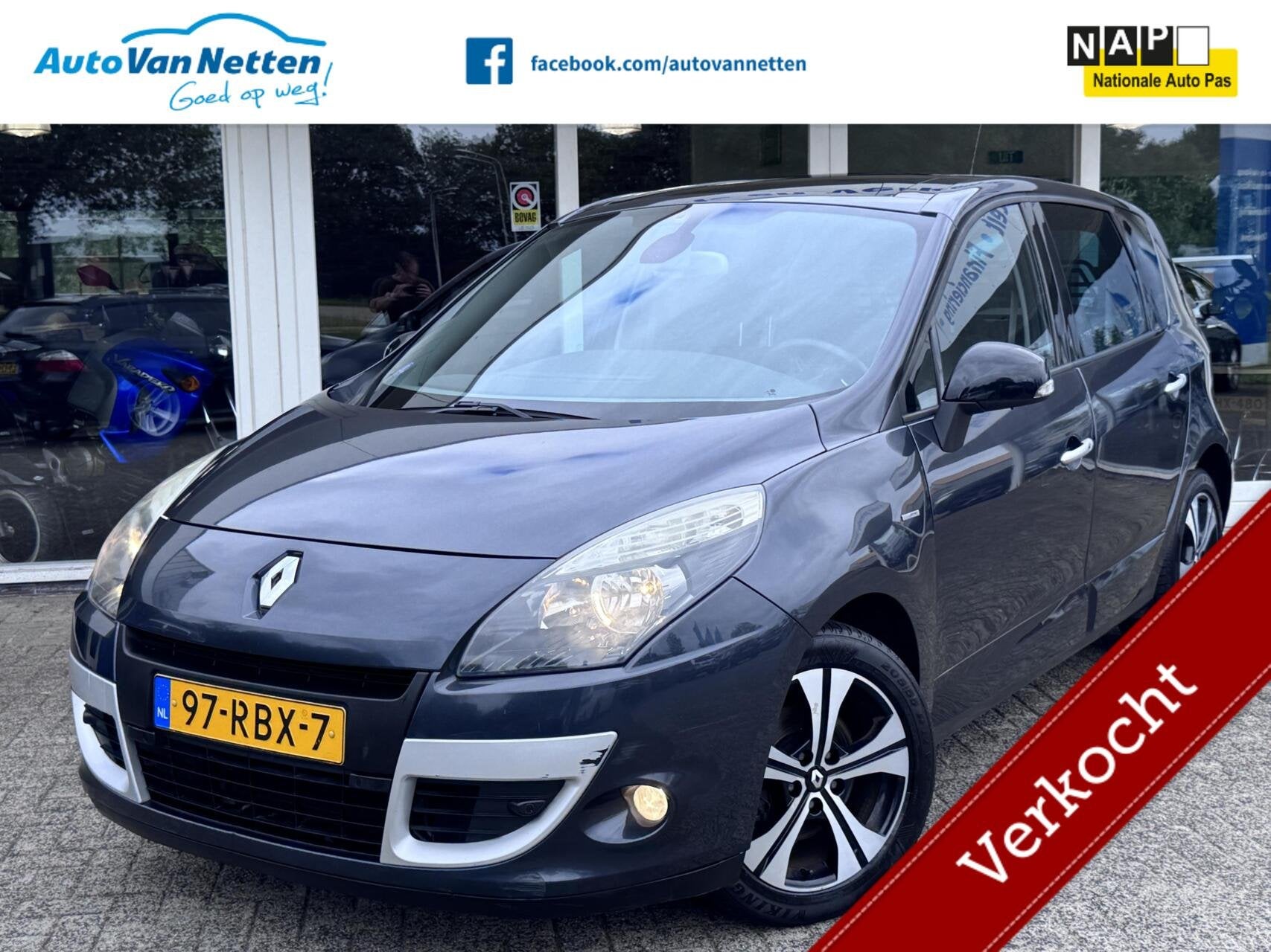 Renault Scenic 2.0 16v 140pk Automaat Bose uitvoering,Clima,, Euro 5, Gebruikt, Zwart, 4 cilinders