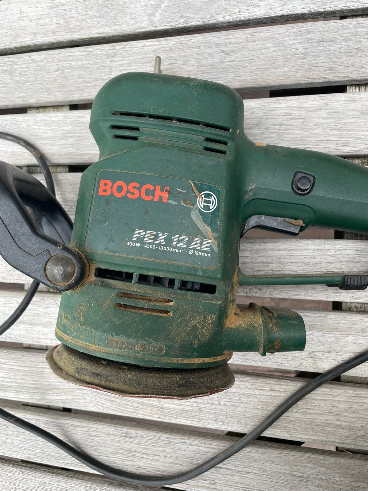 Bosch schuurmachine, Ophalen of Verzenden, Gebruikt, Minder dan 600 watt, Vlakschuurmachine